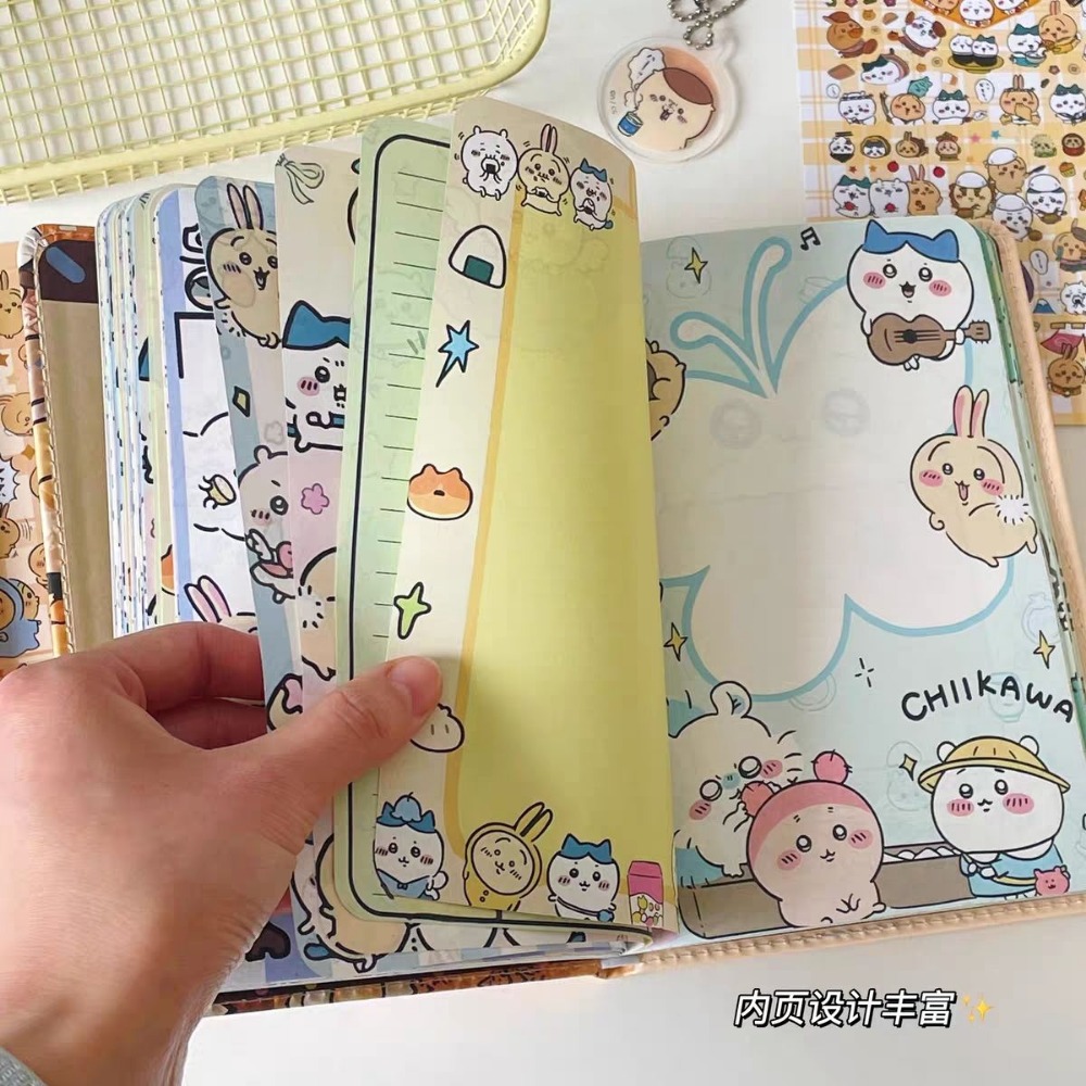 Art Book Illustration - Nieuw Chiikawa notitieboekje Verdikte schattige gekleurde